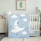 La Premura Sleeping Moon Baby Nursery Crib Bedding Set, 3 Piece Standard Size by LaPremura