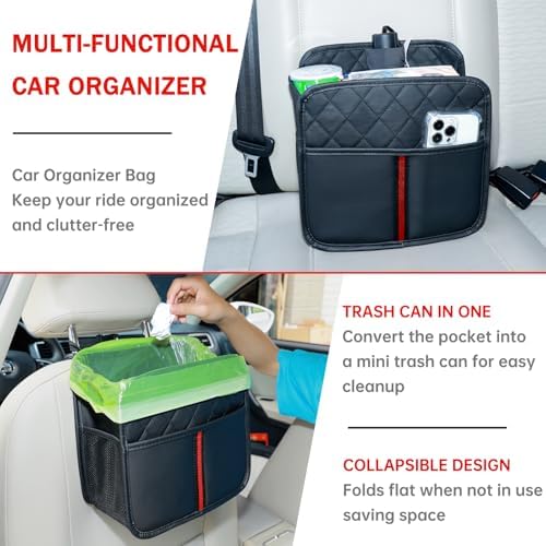 Back of Seat Car Organizer and Storage, Backseat Organizer, 2 Pack - Image 6
