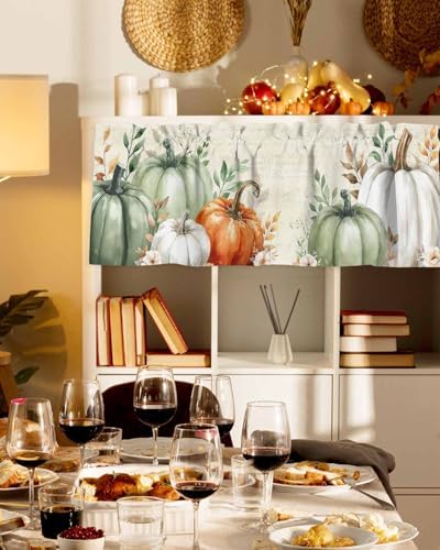 Vandarllin Fall Thanksgiving Kitchen Curtains Valances - Image 5