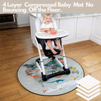 Splat Mat for Baby – Under High Chair Floor Mat Protects Wood, Vinyl and Carpet - Image 2