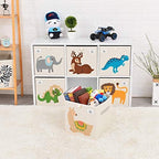 13 Inch Animal Cube Storage Bins, Foldable Fabric Kids Toy Box & Toy Chest - Image 7