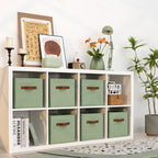 GRANNY SAYS 11 Inch Fabric Storage Cubes, Sage Green - Image 5