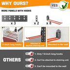 TORACK Garden Tool Organizer Wall Mounted, Folding Chair Storage Rack - Image 4