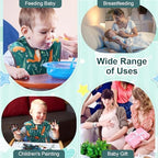 Accmor Baby Bibs for Eating, Waterproof Mess Proof Baby Toddler Bibs, Apron - Image 6