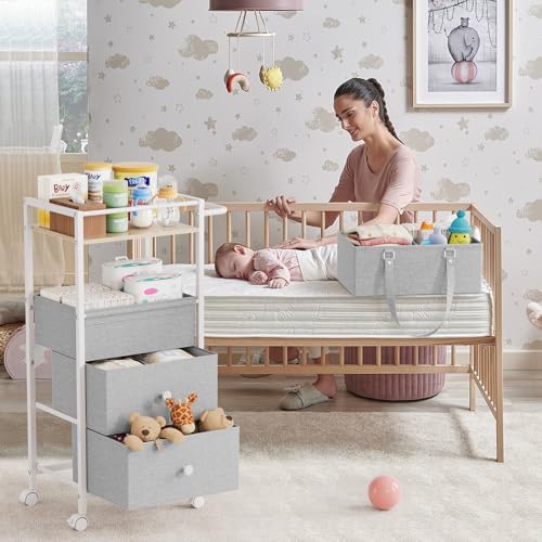 3In1 Modanais Baby Diaper Caddy Organizer Cart - Image 3