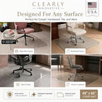 Tempered Glass Office Chair Mat - Image 5