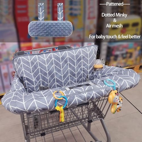 ICOPUCA Shopping Cart Cover for Baby, 2 in 1 cart Cover for Babies N high Chair - Image 5