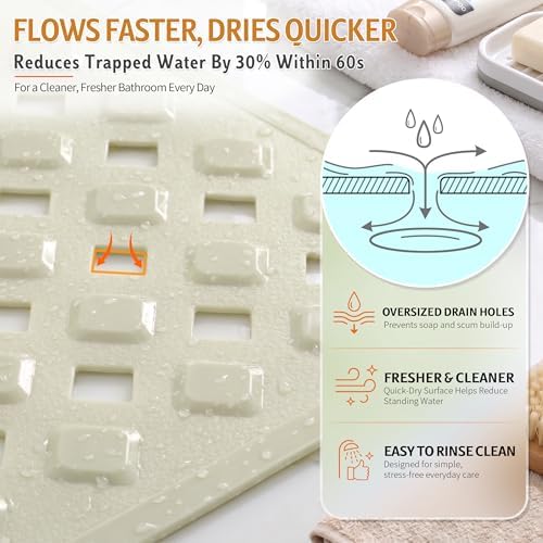 Yimobra Non Slip Bath Mat, Super Strong Suction Cups, Machine Washable Fast - Image 2