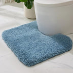ILANGO Toilet Rugs U Shaped 22" × 24", Soft Absorbent Microfiber Bath Rugs by ILANGO