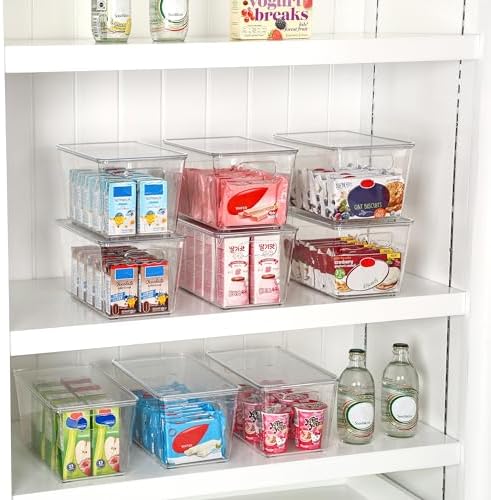 Vtopmart 6 Pack Clear Stackable Storage Bins - Image 4