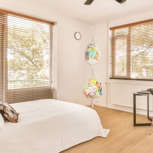 Large Stuffed Animal Net Corner Stuffed Animal Storage Hammock - Image 2