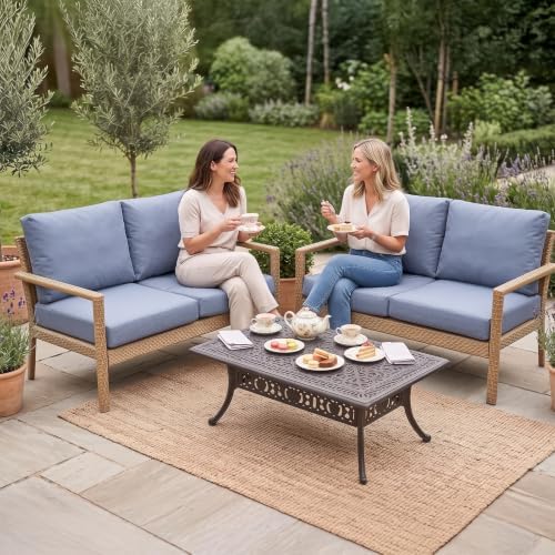 8Pcs Patio Cushion Covers Stretch Outdoor Furniture Protector Slipcovers - Image 2
