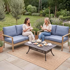 8Pcs Patio Cushion Covers Stretch Outdoor Furniture Protector Slipcovers - Image 2
