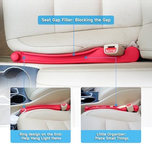 Givifive Car Seat Gap Filler Organizer 2Pack Soft Foam 3IN1 Multifunctional - Image 3