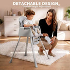 CheerKid 3in1 Baby Highchair for Months & Toddlers Easy Clean Booster Chair - Image 3