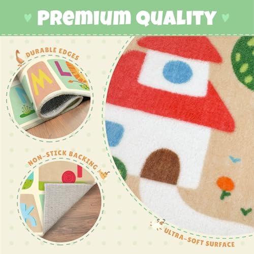 ABC Alphabet Rug for Preschool Kids Learning – 6x9 Kids Crawling Area Rug - Image 4