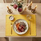 Artoid Mode Yellow Placemats Set of 4, 12x18 Inch Summer Fall Washable Holiday - Image 5