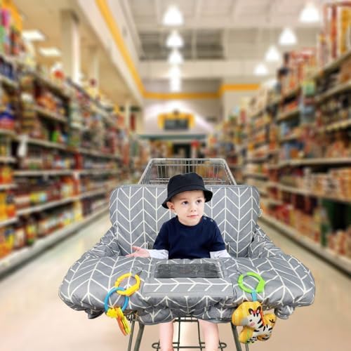 ICOPUCA Shopping Cart Cover for Baby, 2 in 1 cart Cover for Babies N high Chair - Image 2