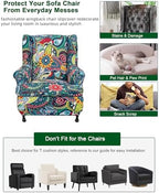 CRFATOP Wingback Chair Covers Stretch Armchair Slipcovers - Image 5