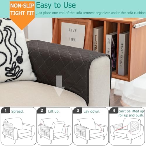 Remote Control Holder for Recliner Armchair Caddy Couch Armrest Organizer - Image 4