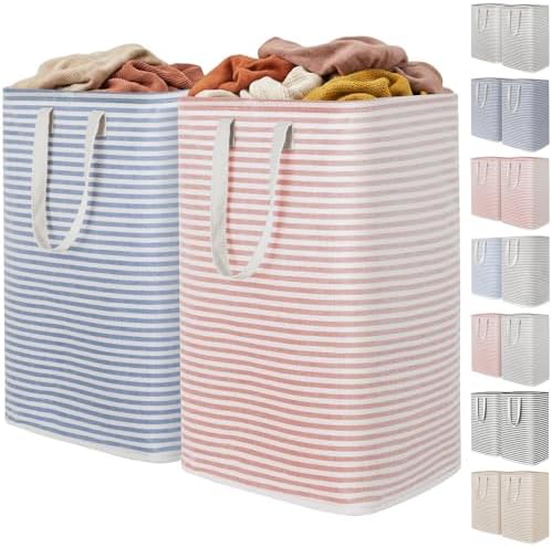 Lifewit 80L Large Laundry Baskets, 2 Pack, Reinforced Handles by Lifewit
