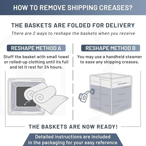 NaturalCozy Storage Cubes 9”x9”x7”Cotton Rope Woven Baskets - Image 5