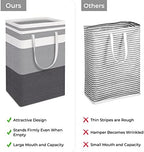 HomeHacks 2-Pack Large Laundry Basket, Waterproof, Freestanding Laundry Hamper - Image 3
