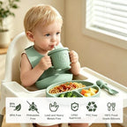 Silicone Baby Feeding Utensils Set - Image 3
