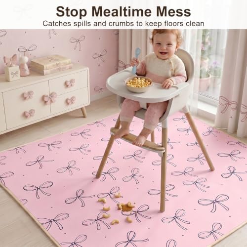Basumee Splat Mat for Under High Chair, Waterproof & Mess-Proof Floor Mat - Image 5