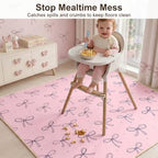 Basumee Splat Mat for Under High Chair, Waterproof & Mess-Proof Floor Mat - Image 5