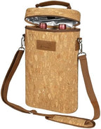Tirrinia 2 Bottle Insulated Wine Tote Carrier Bag by Tirrinia