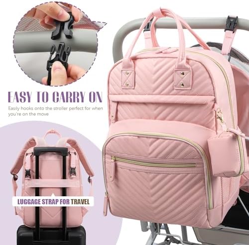Tuwubi Diaper Bag Backpack, Baby Essentials Travel Tote Bag - Image 5