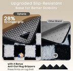 Ophanie Checkered Black & White Rug - Image 4