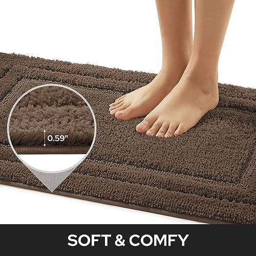 HOMEIDEAS Bathroom Rugs Sets 2 Piece, Super Soft and Absorbent Non Slip - Image 4