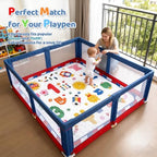 RONGFA Baby Play Mat for Floor, Playpen Mat for Toddlers Infant Kids, Machine - Image 2