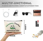 Funny Chemistry Teacher Christmas Birthday Chemistrist Makeup Storage Bag - Image 2