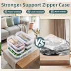 Clear Hard Shell Zipper Cases, Plastic Hard Sided Zippers Pouches Clear - Image 6