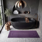 GRANNY SAYS Purple Bathroom Runner Rug 59" x 24", Soft Microfiber Bath Mat by GRANNYSAYS