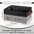 Marsui 1 Pcs TBR Basket Book Storage Bin Bookish Gifts - Image 2