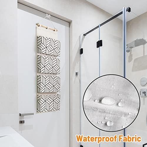 CROWNED 2Pcs Over Door Hanging Storage Bags Wall Mount Closet Organizer - Image 4
