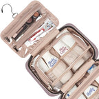 NISHEL Travel Toiletry Bag for women, Portable Hanging makeup Organizer - Image 4
