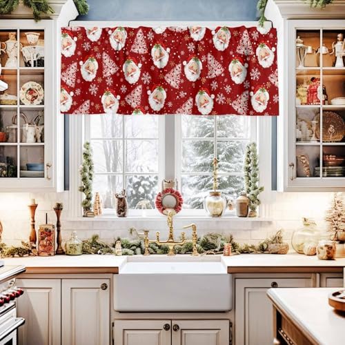 Vandarllin Christmas Kitchen Curtains Valances - Image 2