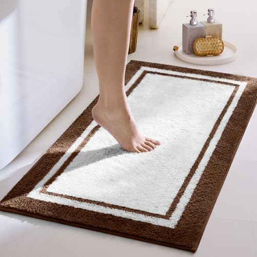 GRANNY SAYS Microfiber Bathroom Rugs Non Slip Washable, Water Absorbent by GRANNYSAYS