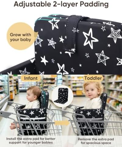 Padded Shopping Cart Seat Cover - Image 3