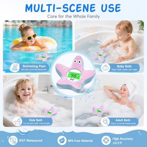 Baby Bath Thermometer for Tub, Floating Digital Water Temperature Thermometer - Image 5