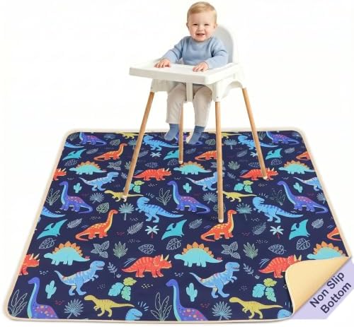Basumee Splat Mat for Under High Chair, Waterproof & Mess-Proof Floor Mat by Basumee