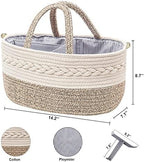 Baby Diaper Caddy Organizer, Shoulder Strap Buckle, 4 Inner Pockets Portable - Image 4