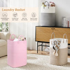 Artfeel Laundry Basket, Woven Cotton Rope Laundry Hamper, 80L Versatile Storage - Image 4