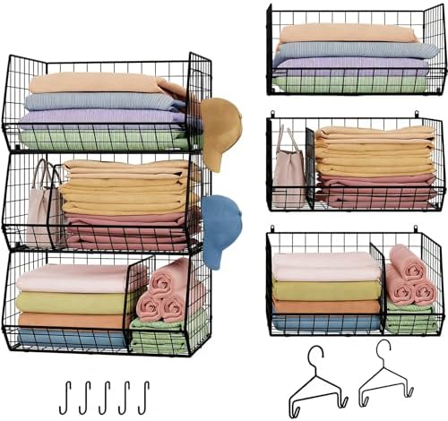 Jautokerdar 3 Tier Closet Hanging Shelves by Jautokerdar