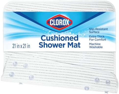 Duck Brand Clorox Cushioned Shower Mat, Non Slip Bathtub Mat by DuckBrand